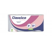 С403 Туалетная бумага «Classico di carta» 3 слоя 8 рулонов
