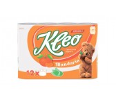 КБ525-3КЛЕ12Т Бумага туалетная Kleo аромат Мандарин, 3 слоя, 12 рулонов