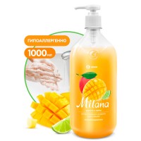 125418 Жидкое крем-мыло "Milana" манго и лайм (флакон 1000 мл)