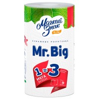 С5 Полотенца бумажные Мягкий Знак Mr.Big, 2 слоя, 1 рулон