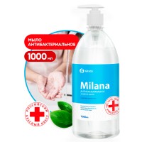 125435 Жидкое мыло  "Milana антибактериальное"  с дозатором (флакон 1000 мл)