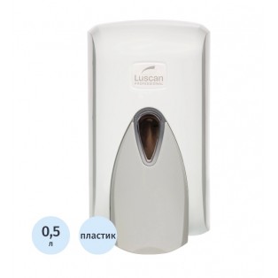 493578 Дозатор для жидкого мыла Luscan Professional 500мл, бело-серый пластик