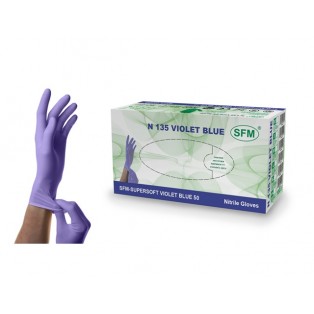 4036534644706 Перчатки НИТРИЛОВЫЕ N 135 № 50пар SFM Supersoft Violet Blue 50 - р. XL (ОЧ. БОЛ.)