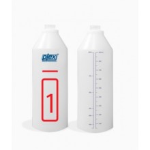 PLEX Бутылка пластиковая 1л, (№1) с градуировкой