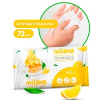 IT-0574 Влажные антибактериальные салфетки Milana Лимонный десерт (72 шт.)