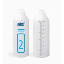 PLEX Бутылка пластиковая 1л, (№2), с градуировкой