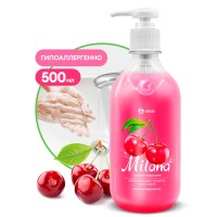 126400 Средство для мытья кожи рук "Milana" спелая черешня с дозатором (флакон 500 мл)