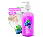 126300 Средство для мытья кожи рук "Milana" черника в йогурте с дозатором (флакон 500 мл)