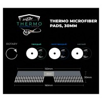 ZV-TM00016030HC Микрофибровый круг 160/30/150 твердый зеленый ZviZZer THERMO MICROFIBER 30mm (DA)