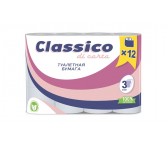 С404 Туалетная бумага «Classico di carta» 3 слоя 12 рулонов