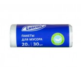 1694306 Мешки для мусора Luscan 20 л белые (ПНД 6 мкм, 30 штук)/рул