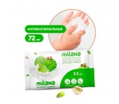 IT-0575 Влажные антибактериальные салфетки Milana Фисташковое мороженое (72 шт.)