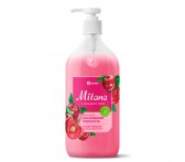 126401 Средство для мытья кожи рук "Milana" спелая черешня с дозатором (флакон 1000 мл)