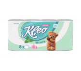 КБ523-3КЛЕ8Т Бумага туалетная Kleo аромат Мята, 3 слоя, 8 рулонов