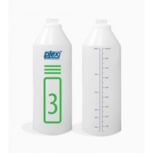 PLEX Бутылка пластиковая 1л, (№3), с градуировкой