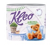С6 Бумага туалетная  Kleo аромат Лаванда,  3 слоя, 4 рулона